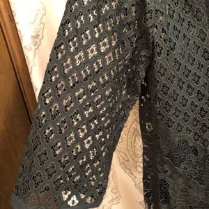 NWT Loft Hunter Green Lace Dress